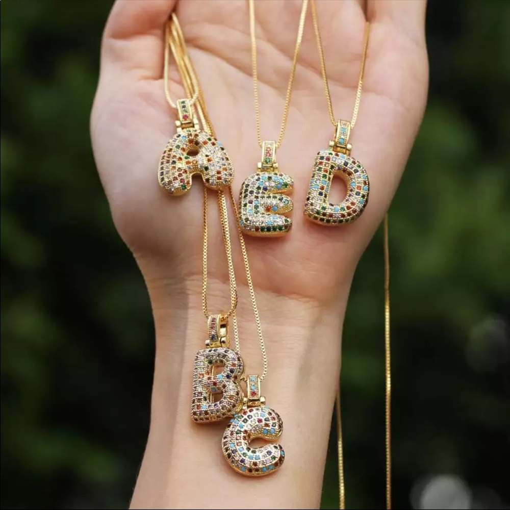 Statement letter necklace pendant - Picture 4 of 7